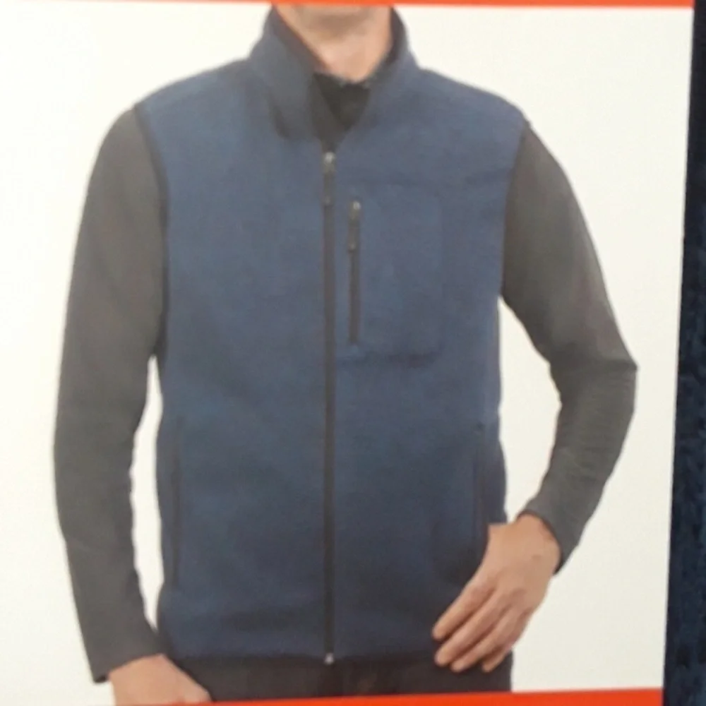 Free Country Men's Heather Indigo Blue 07.